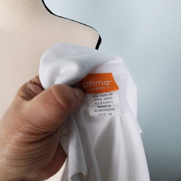 Vintage White Nurse Dress Coat Size M - Picture 6 of 9